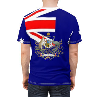Australian Flag Coat of Arms Tee | All-Over Print Shirt 13