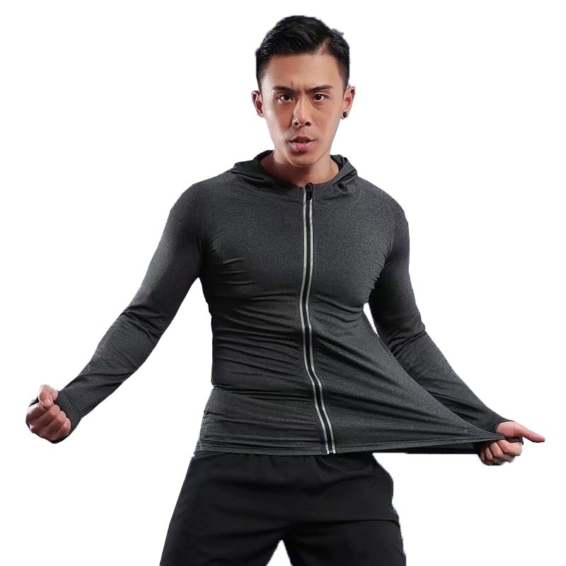 Men's Large Size Running Jacket | Hooded Breathable Quick-Dry Reflective