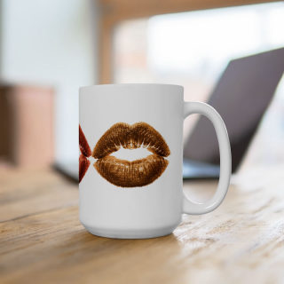 Kiss Lip Print Mug | Ceramic Coffee Cup 10