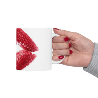 Red Lipstick Kiss Mug | Ceramic Coffee Cup 18