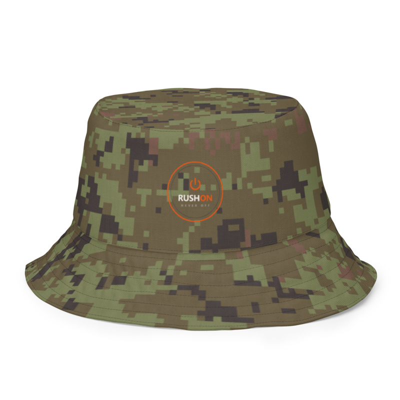 Reversible Bucket Hat "Digital Mil Camo Green/Pink"