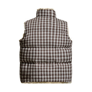 Fleece Plaid Cotton Vest | Loose Casual Warm Versatile Outerwear 2