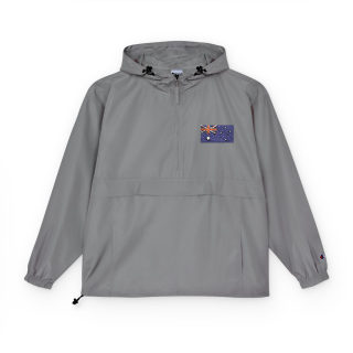 Packable Anorak Jacket | Hooded Windbreaker, Pocket Patch Detail 4