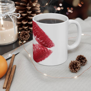 Red Lipstick Kiss Mug | Ceramic Coffee Cup 11