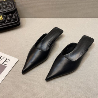 Pointed Toe Cat Heel Sandals & Half Slippers for Women 3