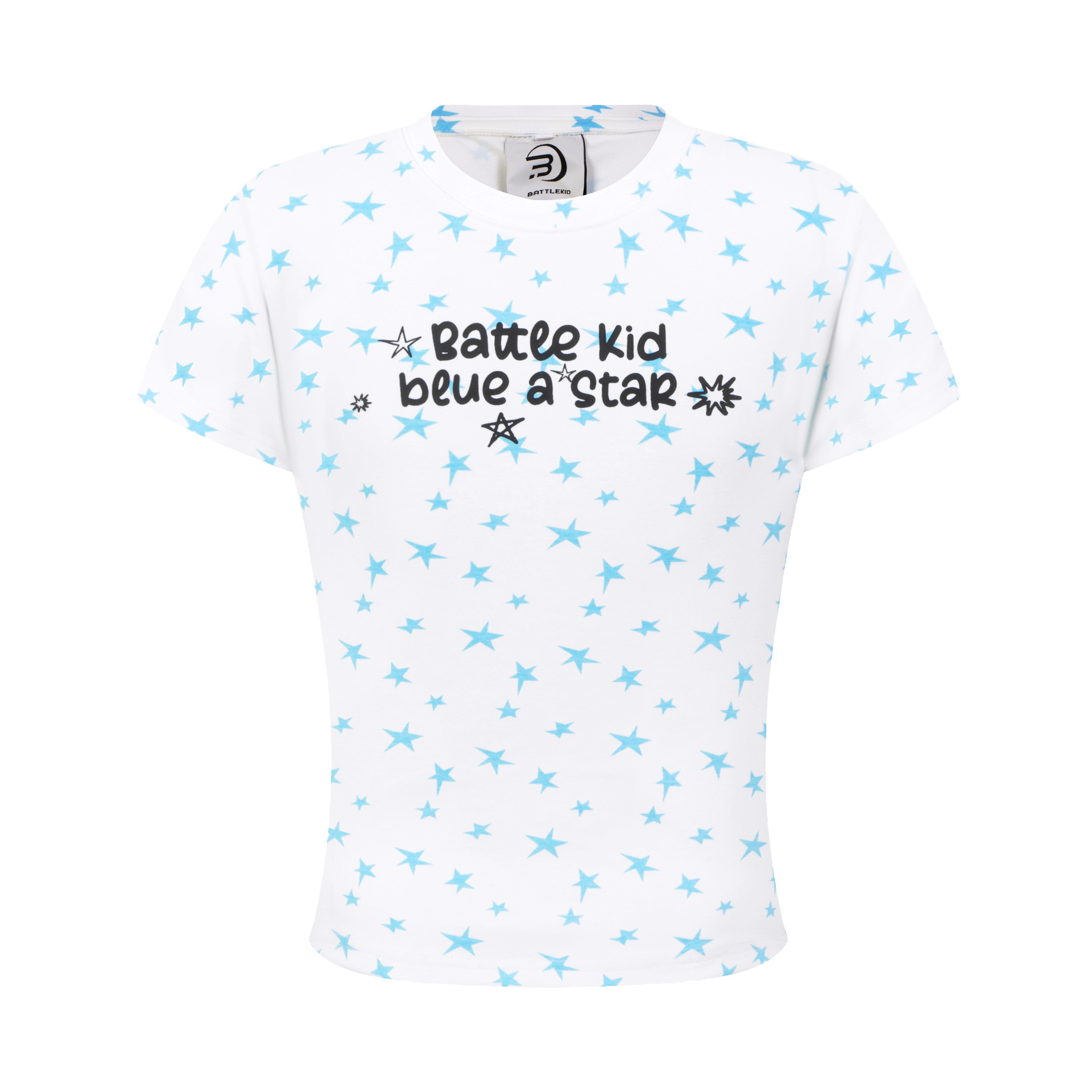 Streetwear Star Print Fitted Crop Top for Women