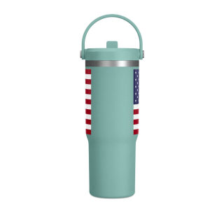 American Flag Tumbler 32oz | USA Stars Stripes Stainless Travel Cup 18