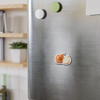 Onion Illustration Die-Cut Magnet 1