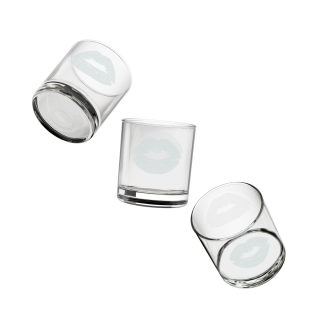 Kiss Mark Whiskey Glass | 10.5oz Engraved Rocks Glass 9