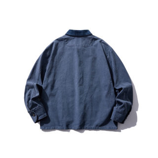 Contrasting Lapel Jacket for Men | Street Trend Solid Color 3