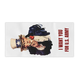 Uncle Sam I Want You for U.S. Army Beach Towel | Patriotic Vintage Recruitment Print 6