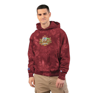 Australian Coat of Arms Embroidered Hoodie | Tie-Dye Pullover 9