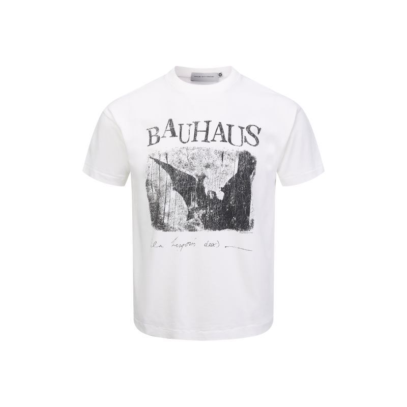 Washed Distressed Gothic Print Loose Fit T-Shirt
