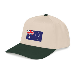 Australian Flag Mid Profile Baseball Cap | Australia Flag Embroidered Hat 1