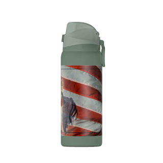 Uncle Sam Pointing Water Bottle | American Flag Patriotic 32oz 25