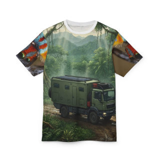 Overland Expedition Truck tee | Jungle Camper All-Over Print Shirt 6
