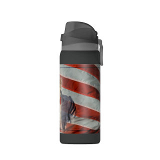 Uncle Sam Pointing Water Bottle | American Flag Patriotic 32oz 22