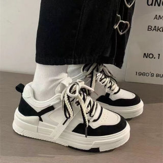 Thick Sole Trendy White Sneakers for Women | Casual Running Shoes 6