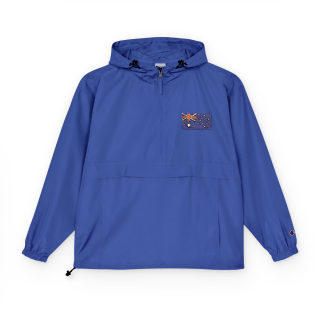 Packable Anorak Jacket | Hooded Windbreaker, Pocket Patch Detail 5