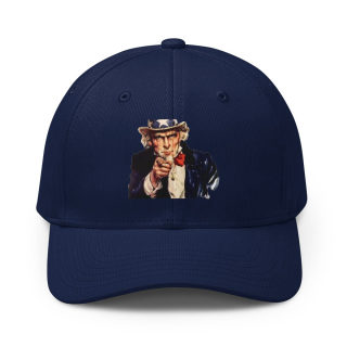 Uncle Sam Pointing Adidas Cap | Baseball Hat with Patriotic Illustration 4