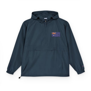 Packable Anorak Jacket | Hooded Windbreaker, Pocket Patch Detail 8