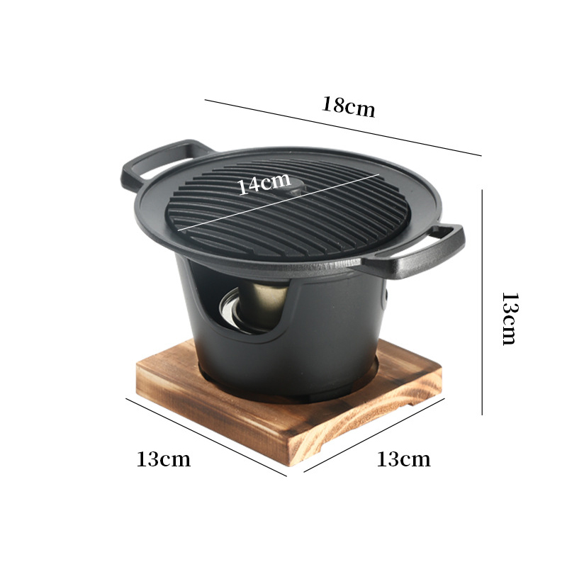 Japanese Style Mini Alcohol Stove BBQ Oven | Desktop Non-Stick Grill
