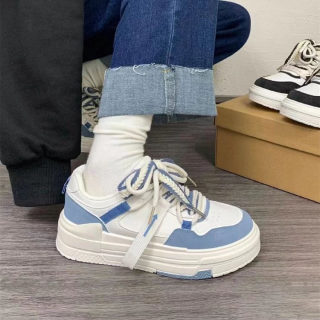 Thick Sole Trendy White Sneakers for Women | Casual Running Shoes 2