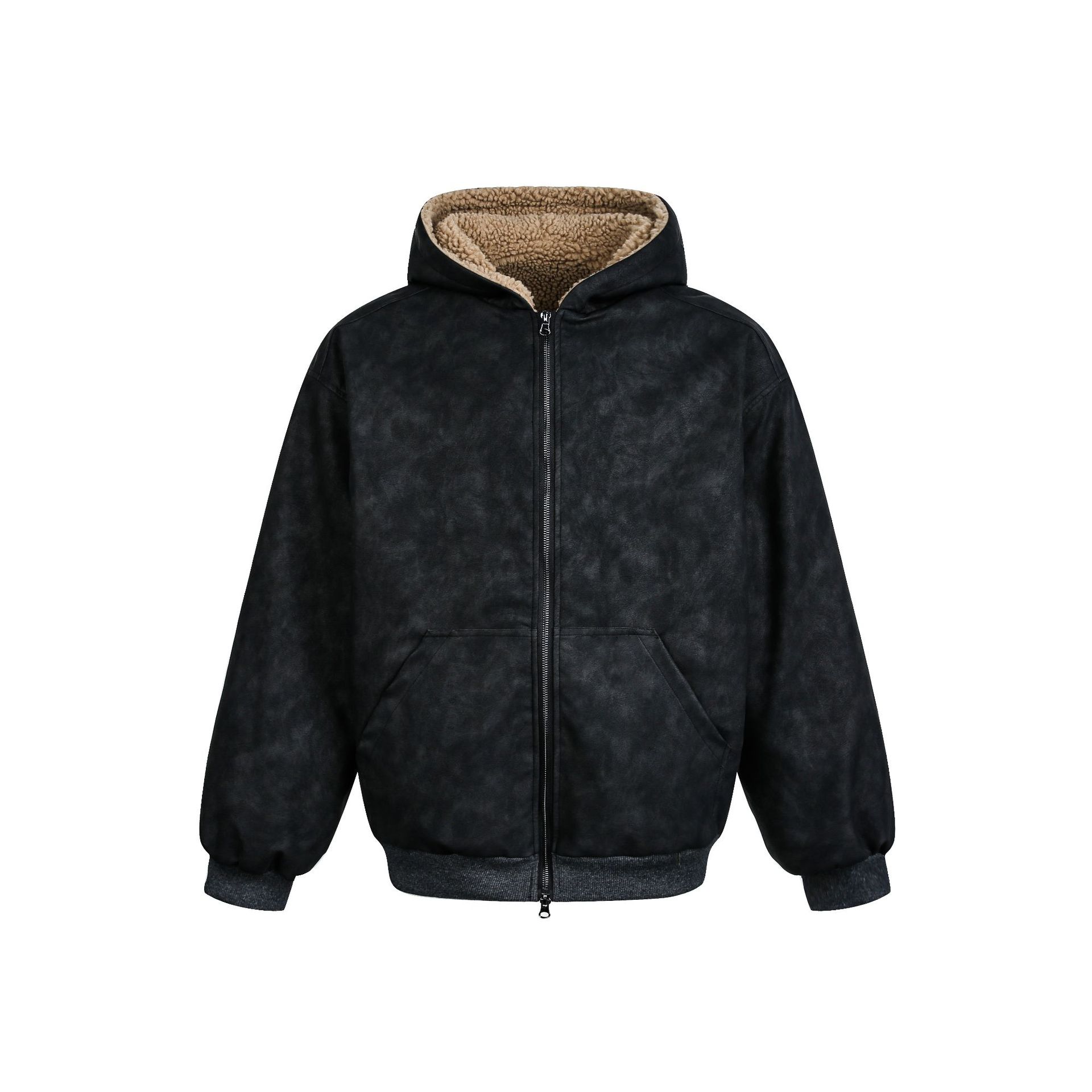 Retro Reversible Hooded Jacket