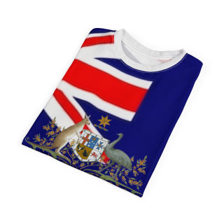 Australian Flag Coat of Arms Tee | All-Over Print Shirt 29