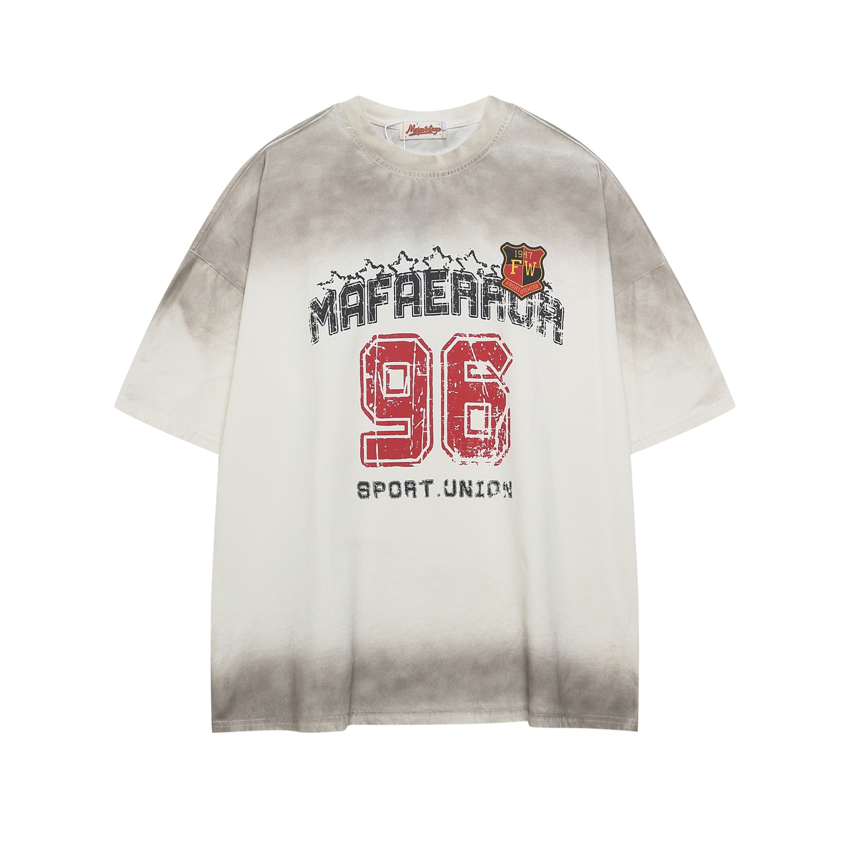 Printed Letter Graphic T-Shirt | Versatile Loose Casual Couple Tee