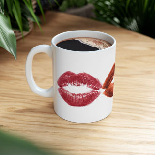 Kiss Lip Print Mug | Ceramic Coffee Cup 14