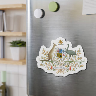 Australian Coat of Arms Die Cut Magnet | Kangaroo Emu Shield Magnet 15
