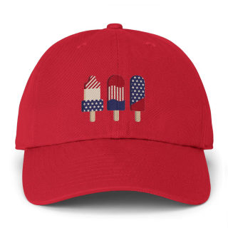 Patriotic Popsicles Cap | American Flag Ice Pop Hat 16
