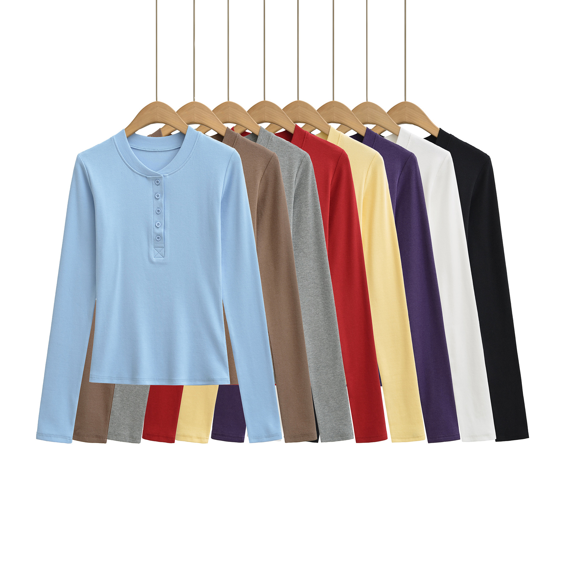 Long Sleeve Elastic Slim Fit T-Shirt
