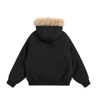 Hooded Fur-Collar Thickened Cotton-Padded Coat | Warm Winter Jacket 4