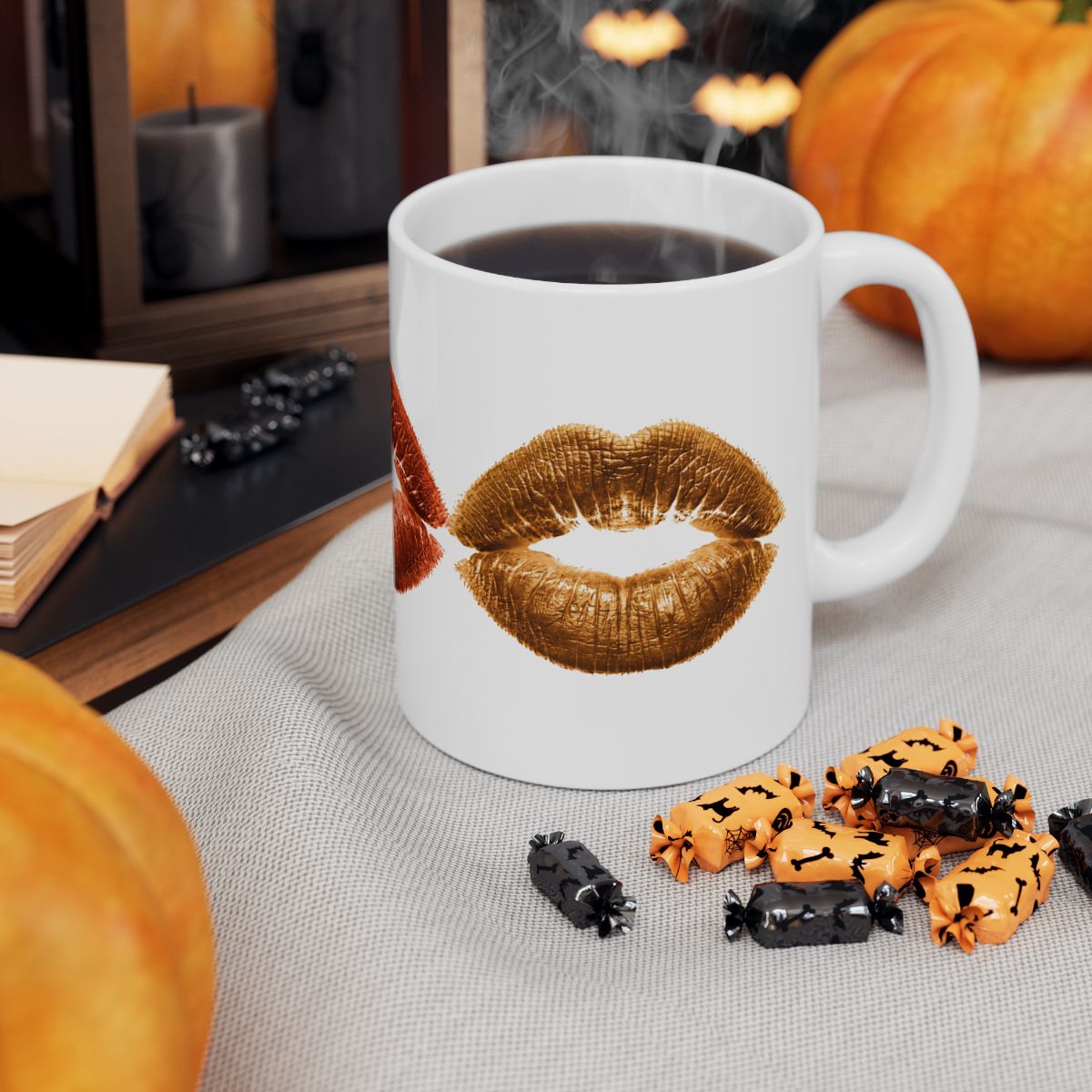 Kiss Lip Print Mug | Ceramic Coffee Cup