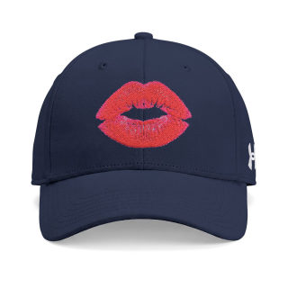 Glitter Kiss Lips Cap | Baseball Hat with Lip Print 3