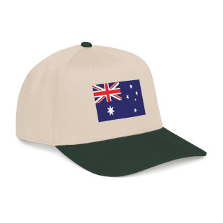 Australian Flag Mid Profile Baseball Cap | Australia Flag Embroidered Hat 15