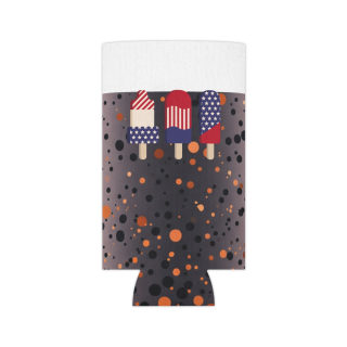 American Flag Popsicles Can Cooler | Patriotic Fourth of July Koozie 2
