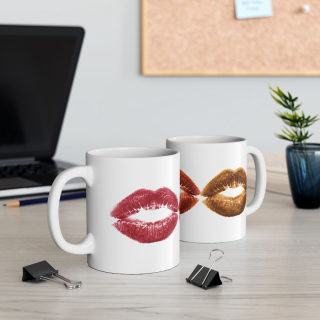 Kiss Lip Print Mug | Ceramic Coffee Cup 12