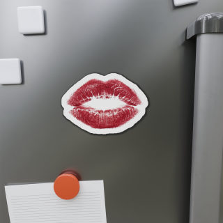 Red Lipstick Kiss Magnet | Die-Cut Magnet 9