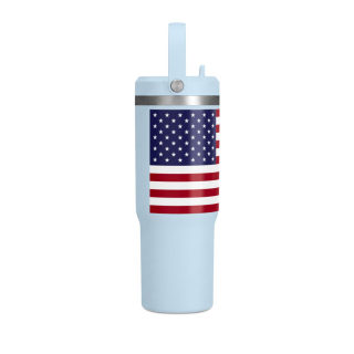 American Flag Tumbler 32oz | USA Stars Stripes Stainless Travel Cup 12