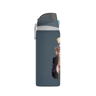 Uncle Sam Pointing Water Bottle | 32oz Insulated Stainless Steel 13