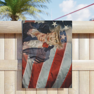 Uncle Sam Pointing American Flag Beach Towel | Patriotic Fourth of July 8