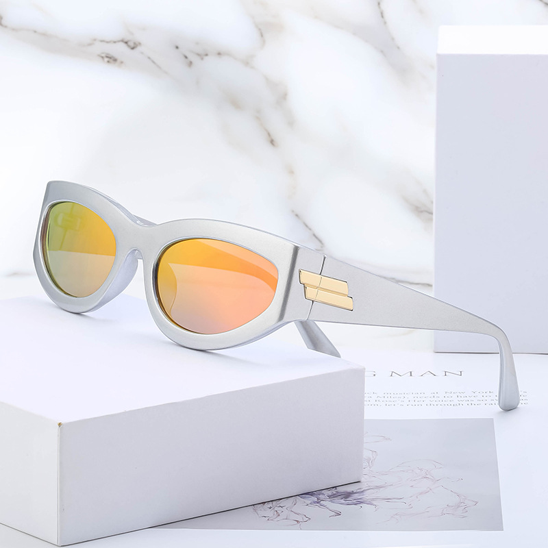 Punk-Style Small-Frame Cycling Sunglasses