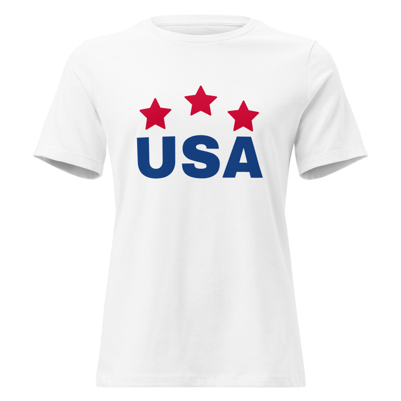 Women's Relaxed T-Shirt «USA»