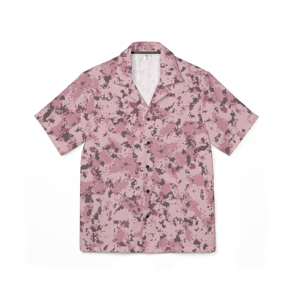 Pink Digital Camouflage Hawaiian Shirt | Camp Shirt, All-Over Print