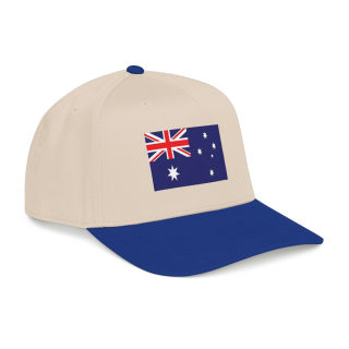 Australian Flag Mid Profile Baseball Cap | Australia Flag Embroidered Hat 9