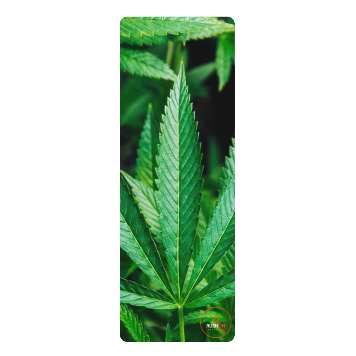 Marijuana leaf rubber yoga mat, non-slip