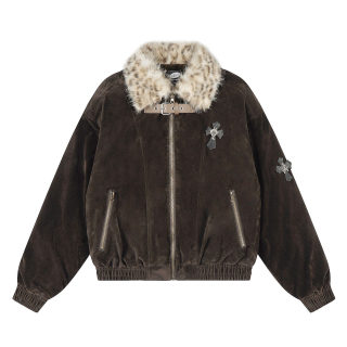 Retro Fur Collar Cotton-Padded Jacket for Men | Winter Coat 1